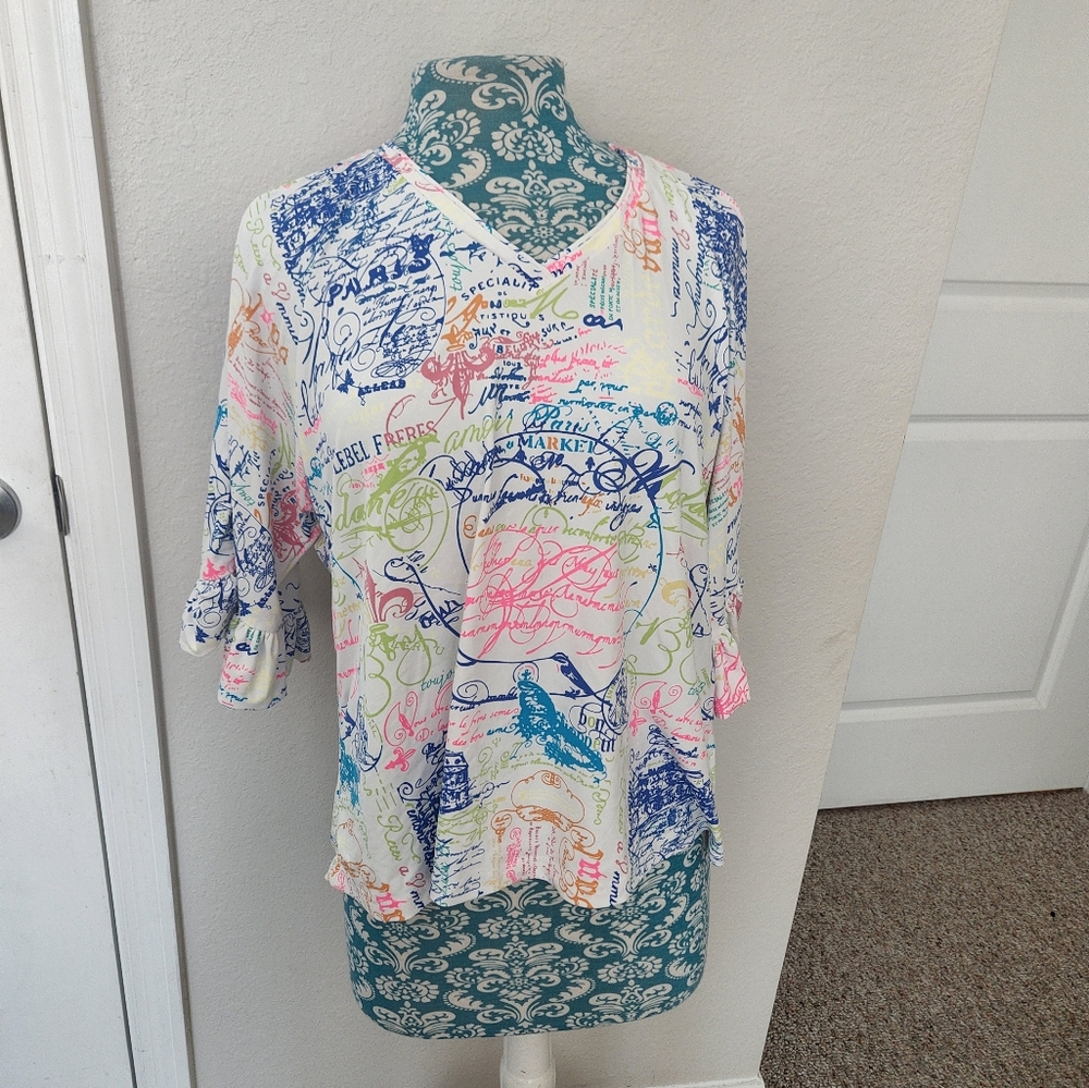 Women's Multicolor Graphic Top
